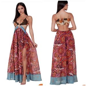 Maxi Dress Resort Wear Turquoise Jewels 💎 By L’atiste